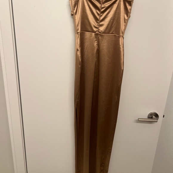 Lucy in the Sky Gold Maxi Dress - Picture 3 of 5